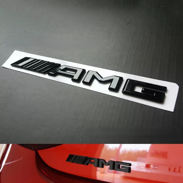 Schwarz  NEU Mercedes Benz AMG Emblem Schriftzug Logo Heck Heckklappe