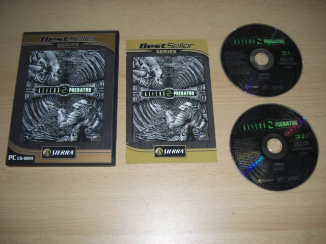 ALIENS VERSUS VS PREDATOR 2-teilig CD ROM BS AVP AVP2 - SCHNELLER SICHERER VERSAND