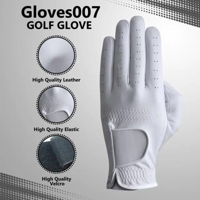 New White Men 100% Cabretta Leather Golf Left Hand Gloves