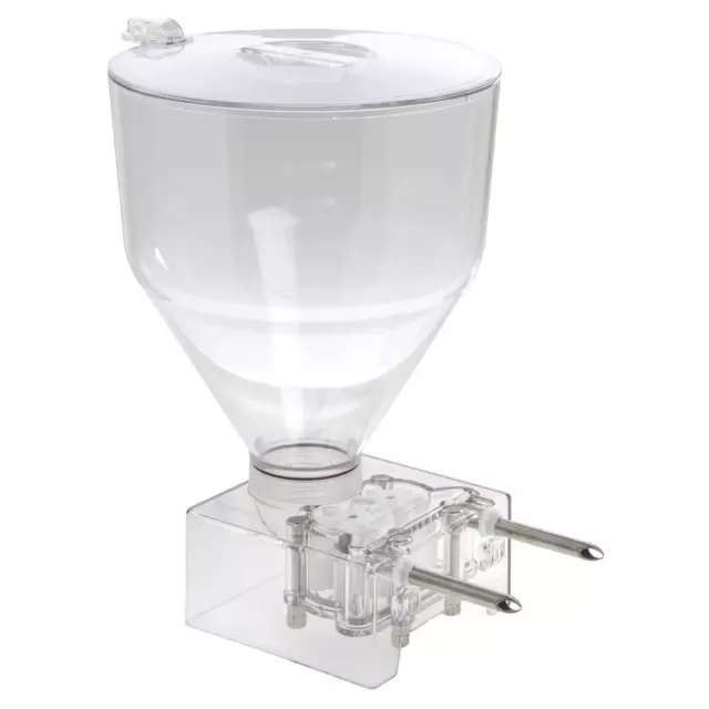 Edhard 6 Qt Clear Double Spout Donut/Pastry Filler Unit