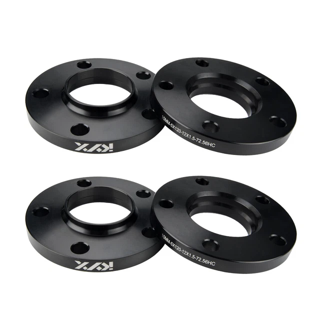 4PCS 15mm 5x120 Wheel Spacers Adapters 12x1.5 Studs for BMW E28 E34 E36 E46 E90