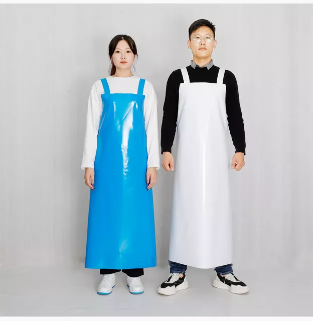 Impermeabile Grembiulein PVC Resistente Lavoro da Macellaio Chef di Cucina