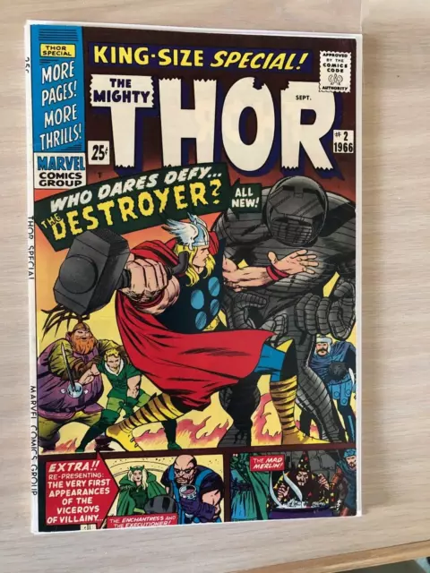 Thor King Size Annual Vol 1 #2. VF/NM Destroyer. Sept 1966