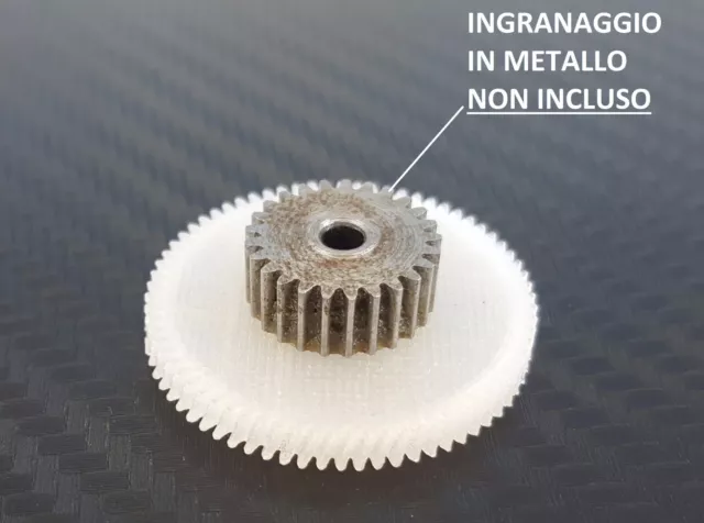 Ingranaggio in nylon per motoriduttore stufa a pellet Mellor FB1085 5,3 rpm