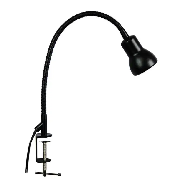 Oriel Lighting Scope Adjustable Gooseneck Clamp Lamp (Black)