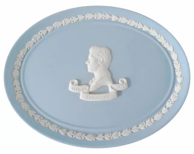 Wedgwood Jasperware Azul Placa Edward VIII