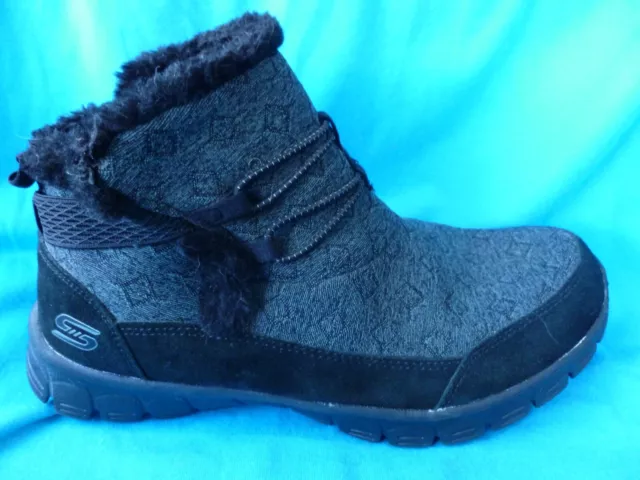 Skechers keepsakes appeal suede boot with faux fur trim y memory foam hotsell