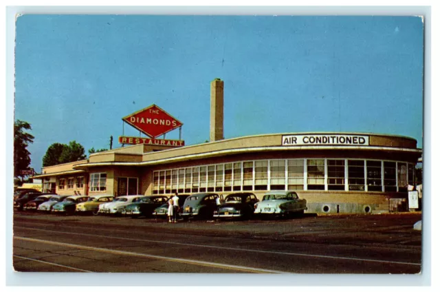 c1960s The Diamonds Restaurant and Motel, Villa Ridge Missouri MO Postcard