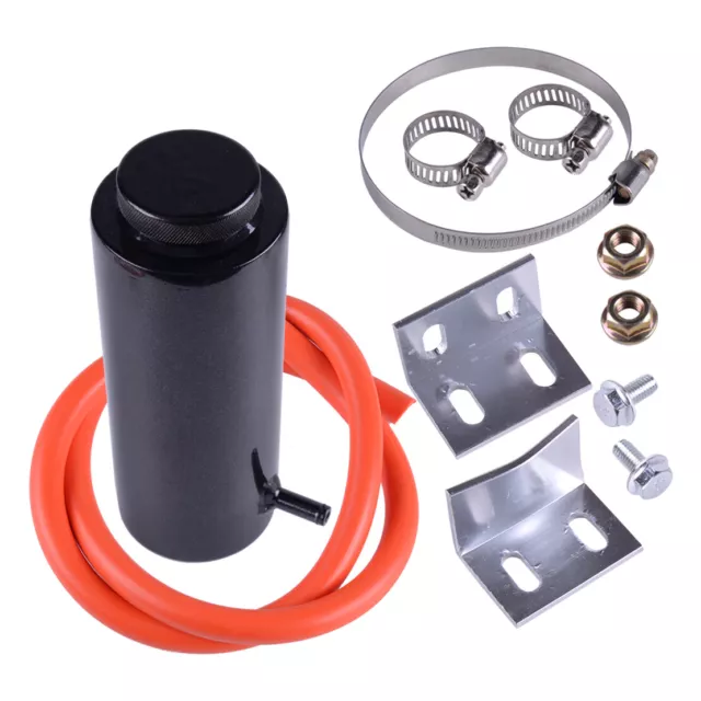 Universal Car Radiator Coolant Catch Tank Overflow Reservoir Black Set gk