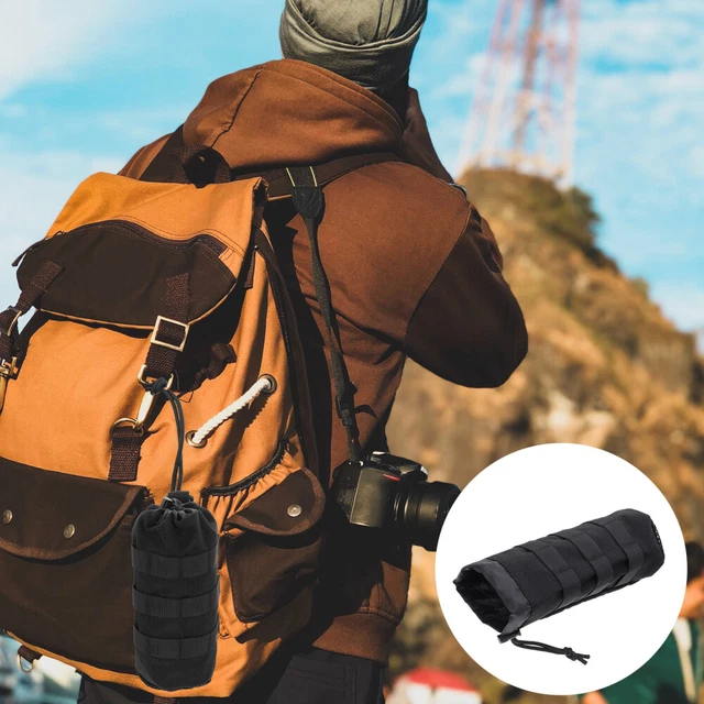 Borsa per bottiglie d'acqua portabottiglie d'acqua in tela portatile da viaggio
