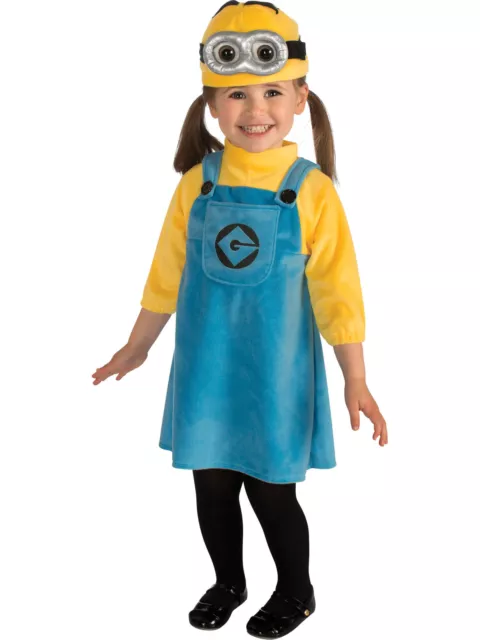 Girls Minion Dress Costume Despicable Me Movie Halloween Fancy Dress Party