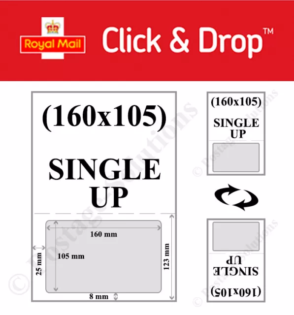 Royal Mail Click and Drop Linnworks Integrated Labels Invoice A4 Sheet Paper