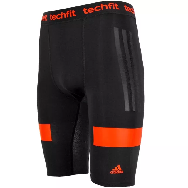 Adidas Techfit Prep Nitro Short Tight Herren Kompession Hose Laufhose schwarz