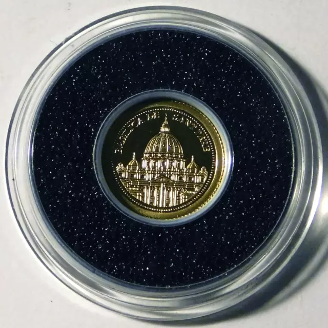 2008 Andora gold 1 Dinar ***PROOF***Saint Peter's Basilica***