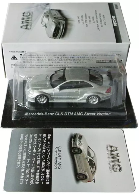 Colección Kyosho AMG Mercedes Benz CLK AMG - DTM Street - plata 1:64