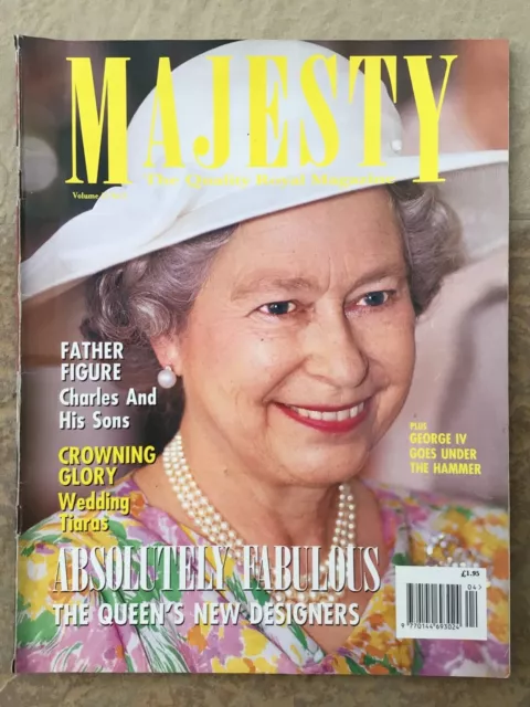 Majesty magazine Vol 15 No.4 April 1994 Queen Elizabeth II, Prince Charles