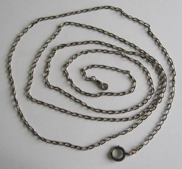 Jugendstil - XXL - TULA SILBER KETTE - Lorgnon-/Lorgnette-Kette - Halskette