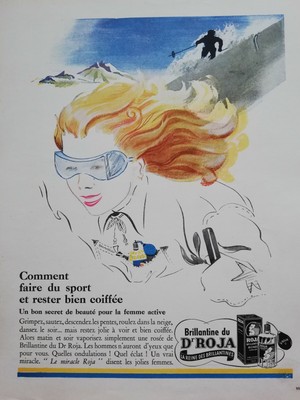 Chapeau Publicitaire ROJA – Coiffe De Cycliste Indien En Papier – Tour De France 1960