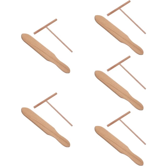 Holz Werkzeug Zum Ausbreiten Von Pfannkuchen Pfannkuchenmacher-Stick Suite Haupt