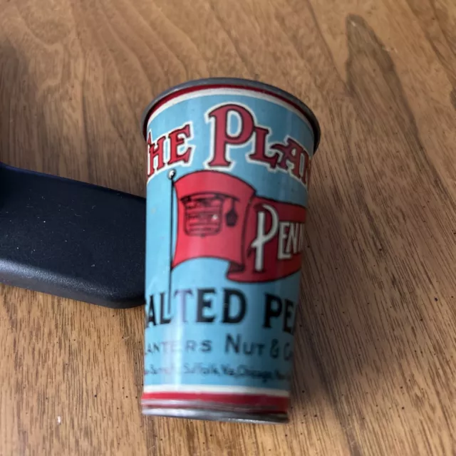 Planters Peanut Vintage Tin Nut Scoop Mint Mr Peanut 3