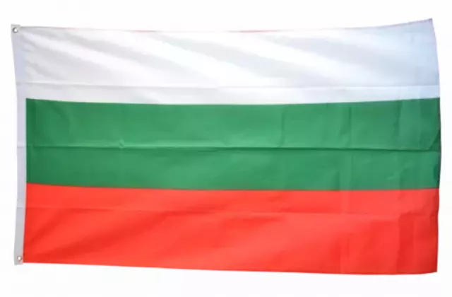 Bulgaria Flag Large 5 X 3 FT - 100% Polyester With Eyelets - Europe