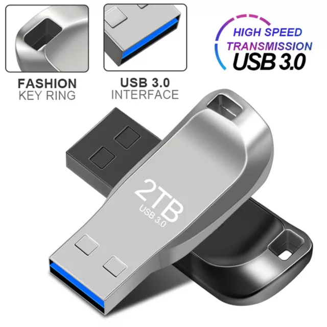 2TB 1TB 512GB USB3.0 Flash Drive Thumb U Disk Memory Stick Pen PC Laptop Storage