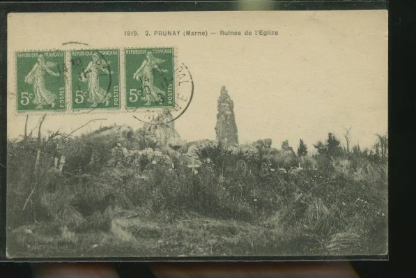 PRUNAY      ( la carte n est pas jaunie )