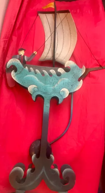 Antique. Toy. Sailing Boat. Large metal. Very Rare collectable.