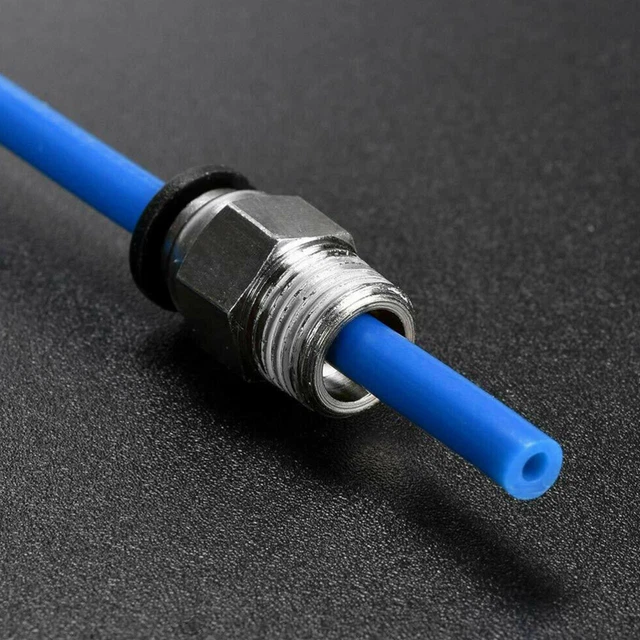 Kit Tubo PTFE Per Stampante 3D: 4 Metri Di Teflon, 4 Connettori PC4-M6, 4 PC4-M10 E Taglierina, Per Filamento 1.75mm - 2