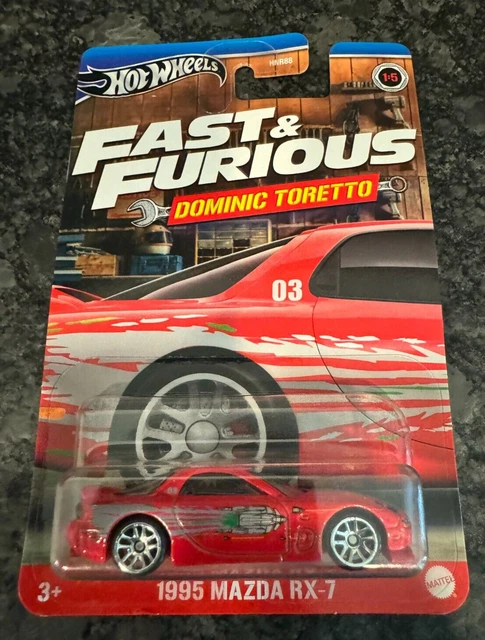 2024 HOT WHEELS "Fast & Furious Dominic Toretto" 1995 MAZDA RX-7 1/5 ...