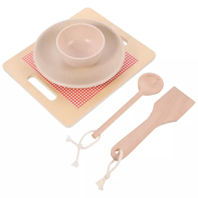 Playhouse Kitchen Toys Kids Christmas Presents Wooden Spoon