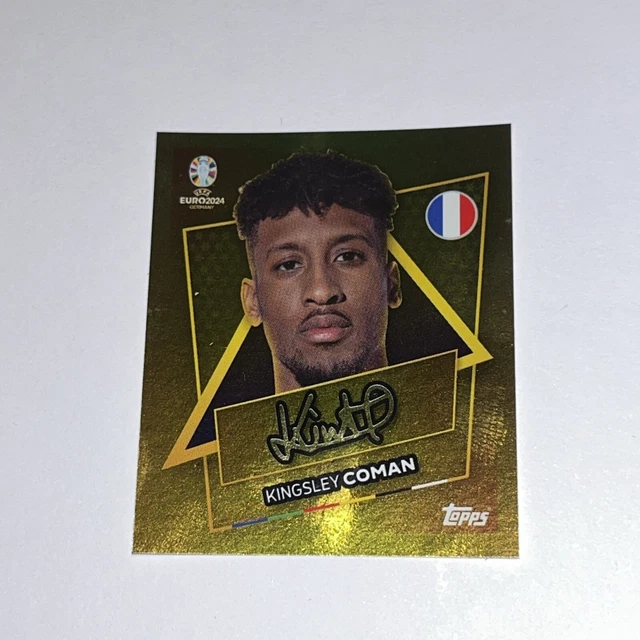 Carte Kingsley Coman 2024-25 Topps Chrome Autograph Pink Refractor /250