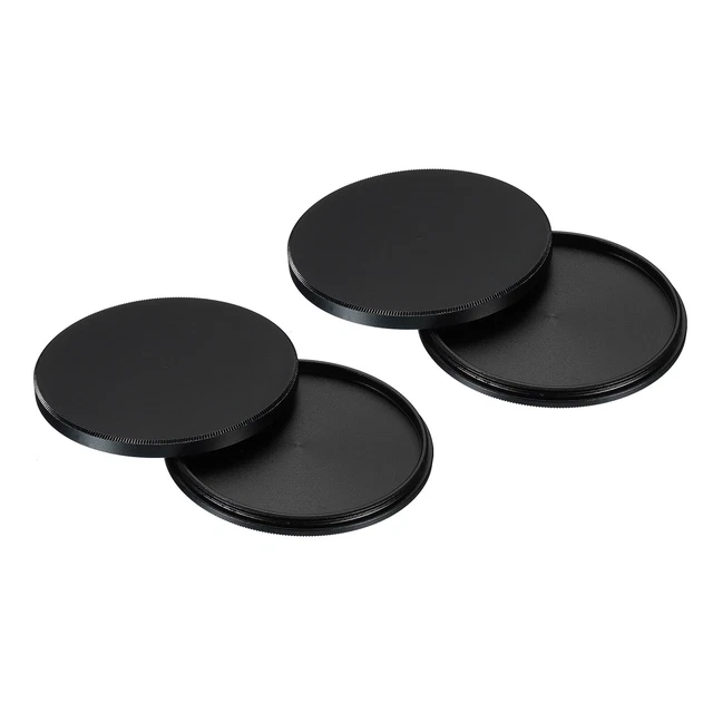 Tapa de filtro de lente de 55 mm 2 pila de filtro funda protectora negra
