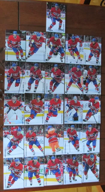 2013-14 Montreal Canadiens Team Set Issue Post Card Sealed Rare! (26 Cards)