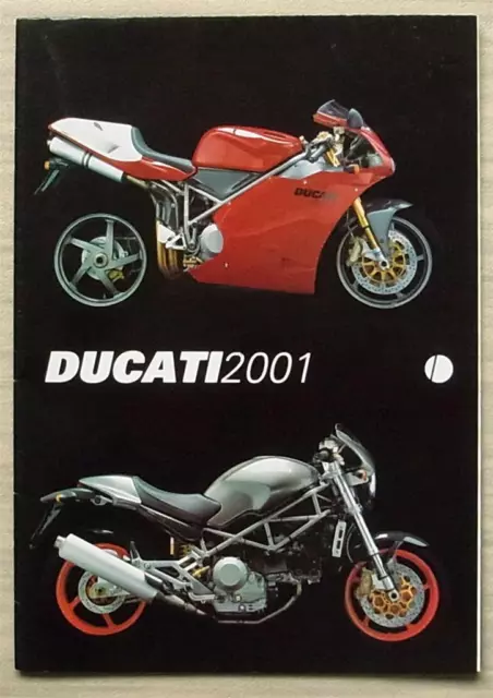 DUCATI MOTORCYCLES 2001 Range Sales Brochure #917.1.040.1A   996R 748 Monster