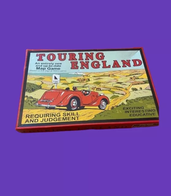 Touring England Map Board Game Based on 1930's Game