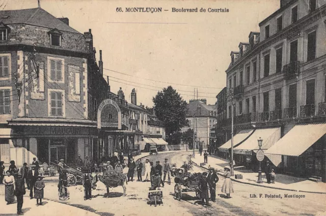 Cpa 03 Montlucon / Boulevard De Courtais