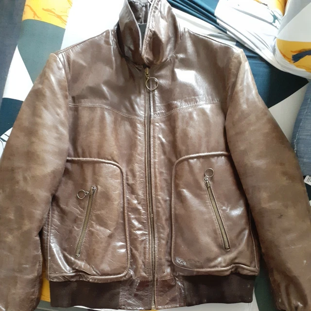 Blouson cuir homme redskins vintage cheap
