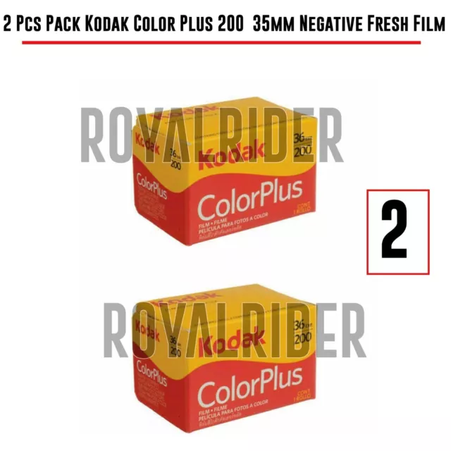2 rollos de película fresca negativa Kodak Colorplus Color Plus 200 35 mm...