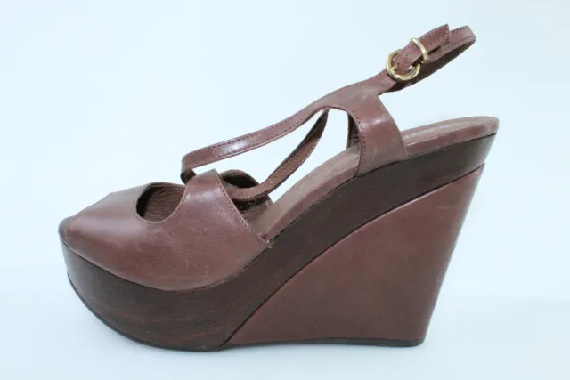 Chaussures Femme CARMENS 41 Ue Sandales Brun Cuir DS916-41