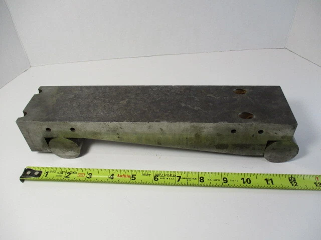 HUGE 10" Sine Bar, 10" On Center Rolls, 2-3/4" Wide x 2-1/2" Tall, Toned / Rusty