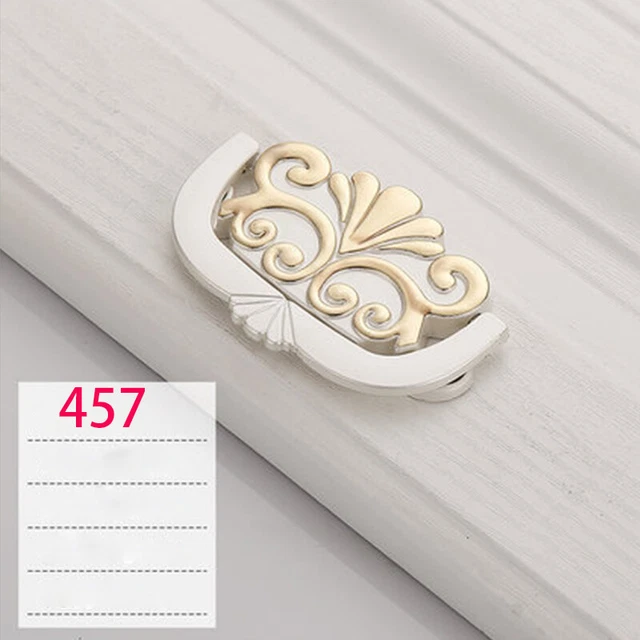 1Pcs/2Pcs French Style Furniture Kitchen Cupboard Bar Door Knob Handle Drawer 7