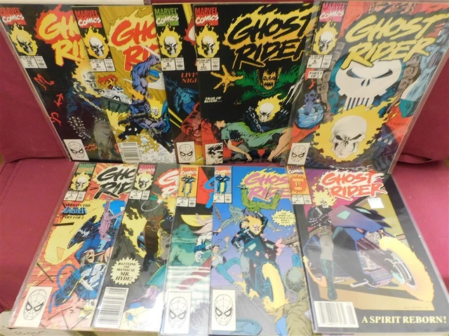 Ghost Rider 1 2 3 4 5 6 7 8 9 10 Marvel Comic Run Mackie Texeira Lee 1990 Vf-