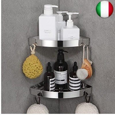 Nero DUFU Mensola da Doccia con Portasciugamani e Gancio Bagno Organizer Doccia in Alluminio Finitura Opaca Mensola Bagno a Parete per Bagno e Cucina Mensole a Muro Autoadesiva Senza Foratura 