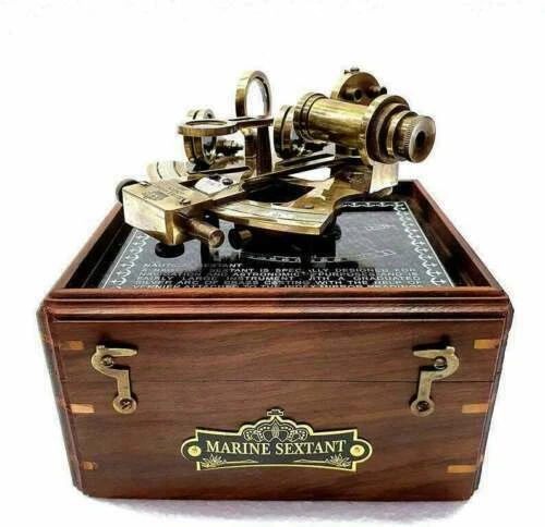 Antikes maritimes nautisches Sextant-Teleskop Vintage Marine Astrolabium...
