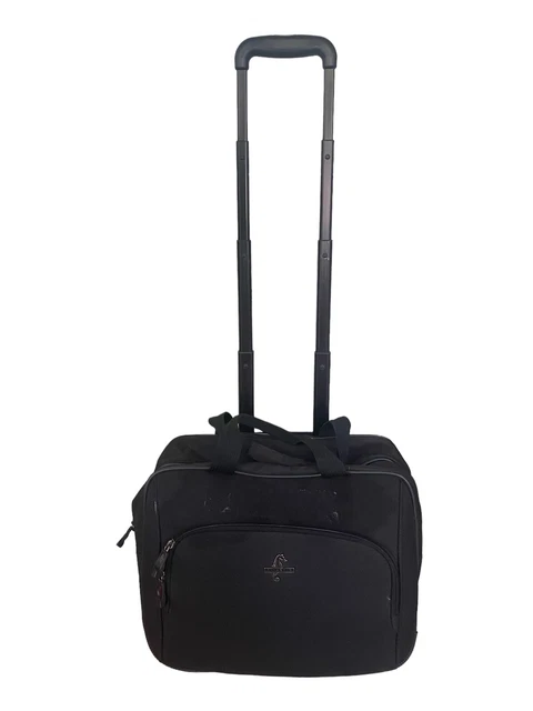 Atlantic Black Rolling Briefcase Carry On Suitcase Travel Luggage 2
