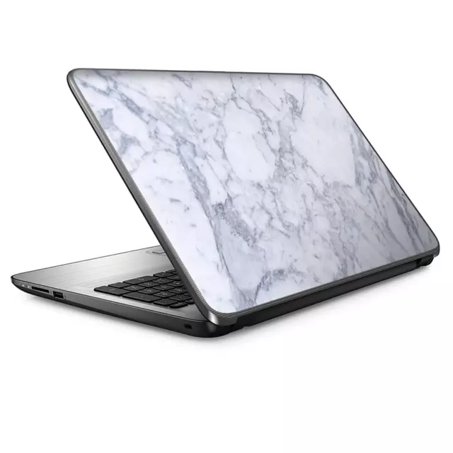 Laptop Skin Wrap Universal for 13 inch - Grey White Standard Marble