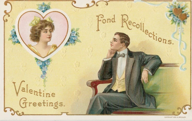 Carte Postale Bébé - Saint Valentino - Relief - Petite Format - - Neuve 1918
