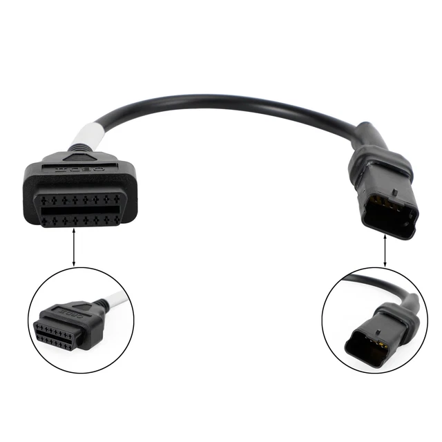 Adaptateur OBD2 Pour Ducati - 4 Broches Vers OBD2 - Compatible Panigale/Multistrada