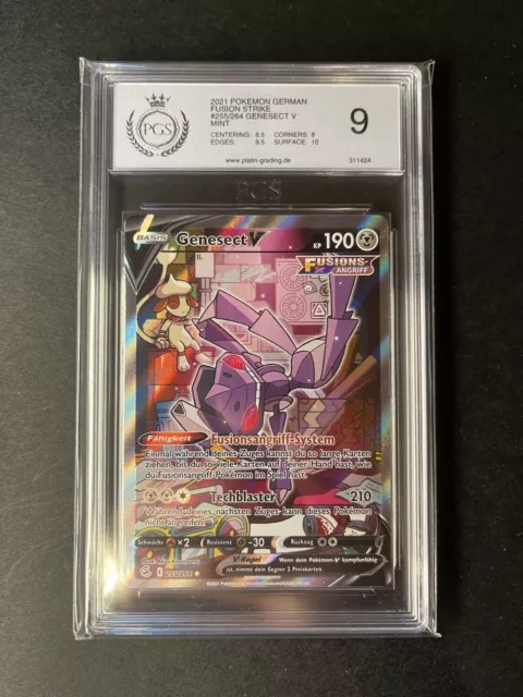 Pokemon Karte Genesect V 255/264 / Fusionsangriff / Alternative Art Deutsch TCG